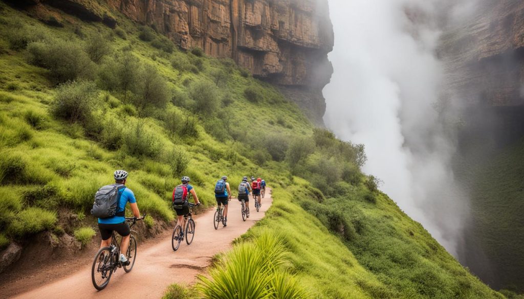 Cycling in Hell's Gate National Park