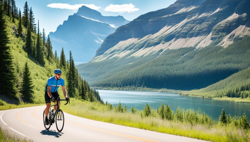 Cycling in Waterton Lakes National Park