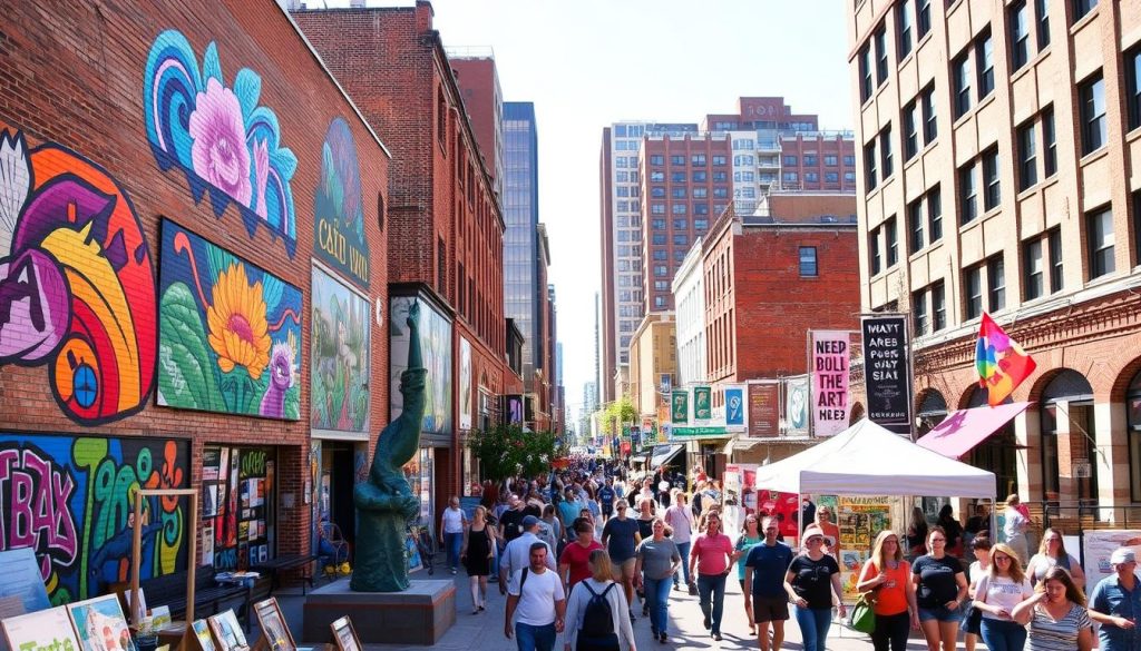 Downtown Winston-Salem art scene