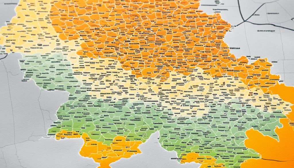 Dutch language distribution in Belgium