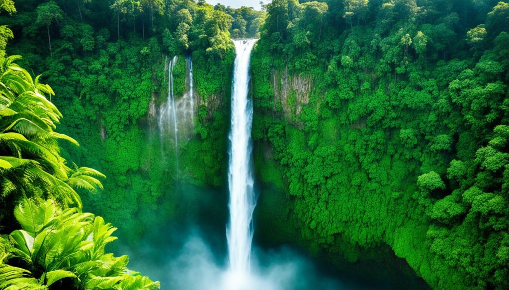 Equatorial Guinea waterfalls