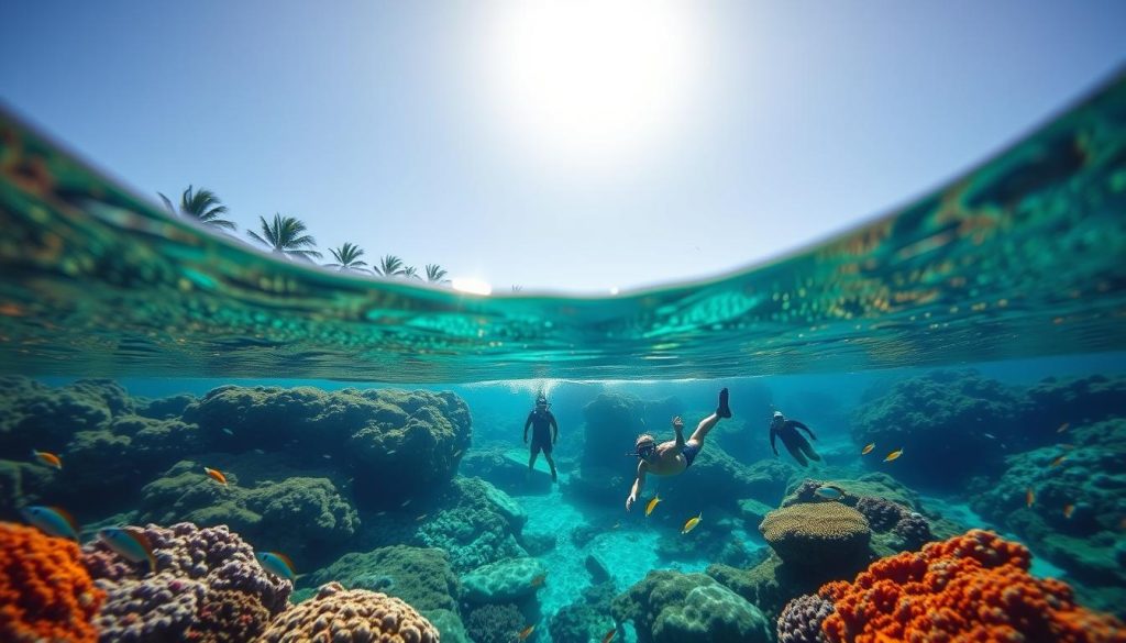 Fakaofo lagoon snorkeling