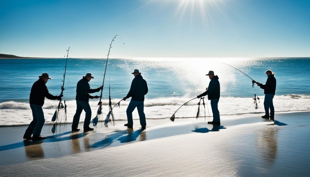 Fishing at Dundee Beach