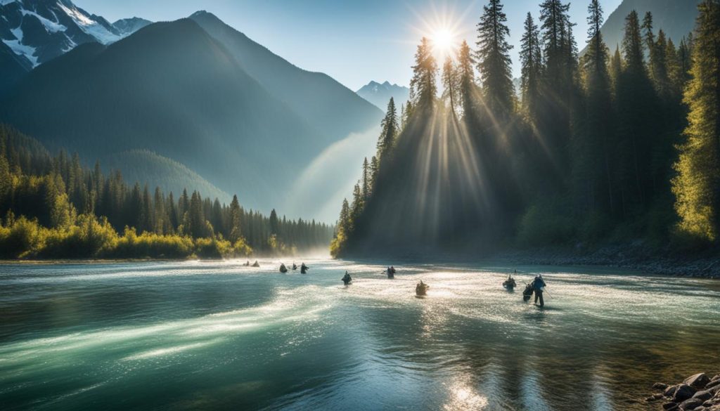 Fishing on the Bella Coola River