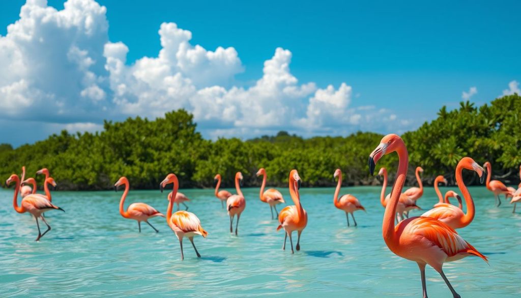 Flamingos in Jardines del Rey