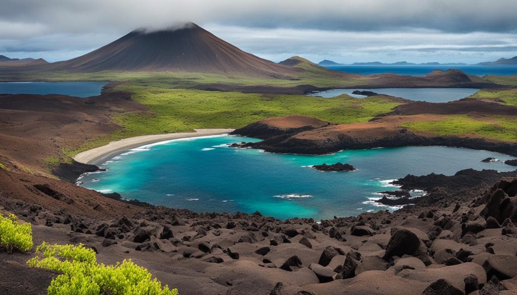 Galapagos volcanic landscapes