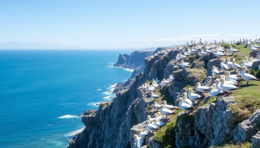 Gannets Colony Cape Kidnappers