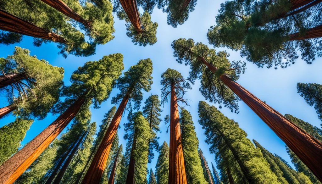 Giant Sequoia Trees in Sequoia National Park