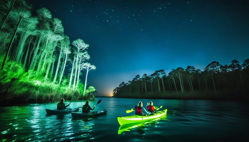 Glow paddling in Pensacola