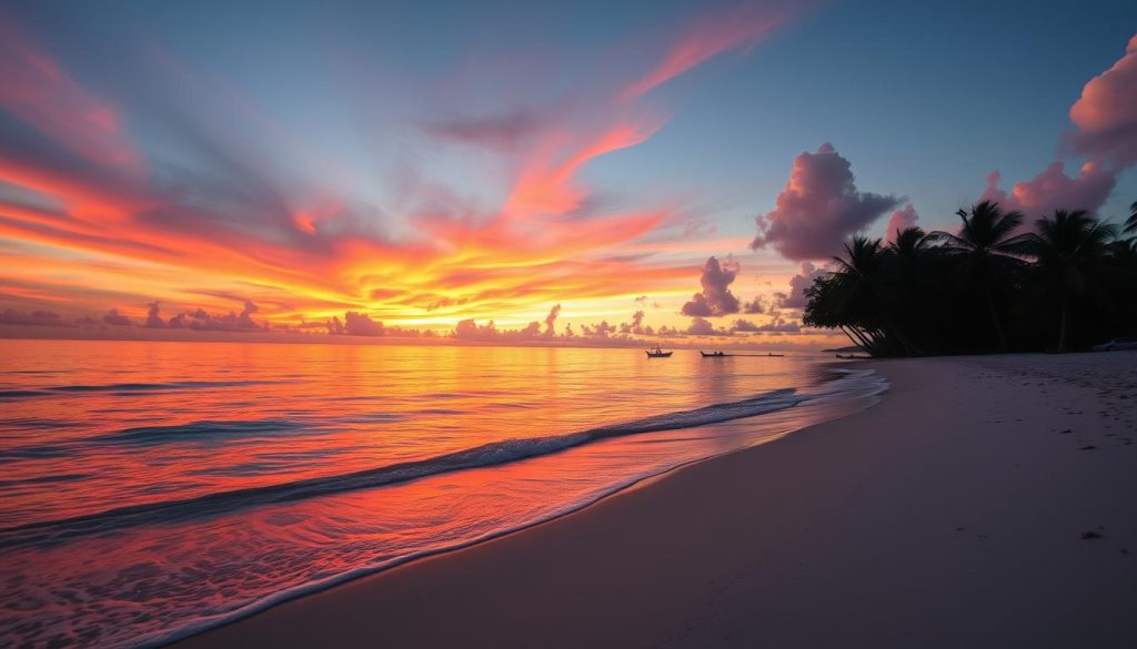 Grenada beach sunset