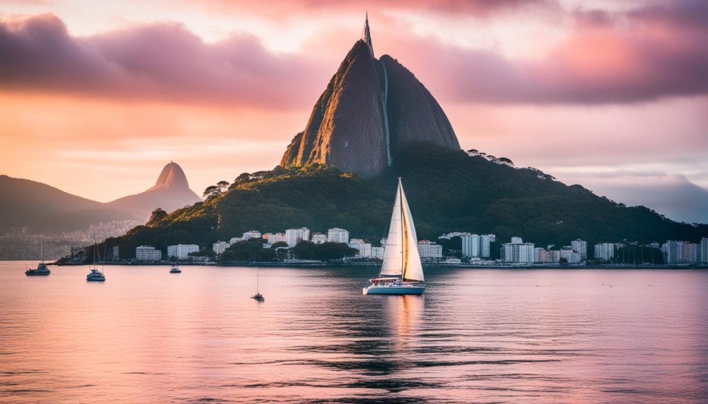 Guanabara Bay sunset sailing