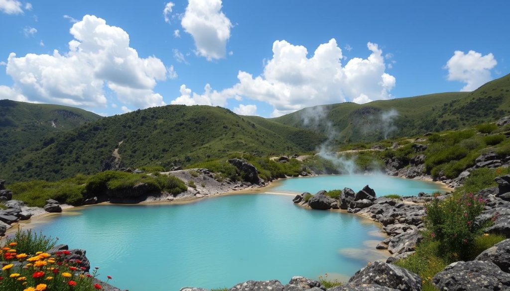 Healing hot springs