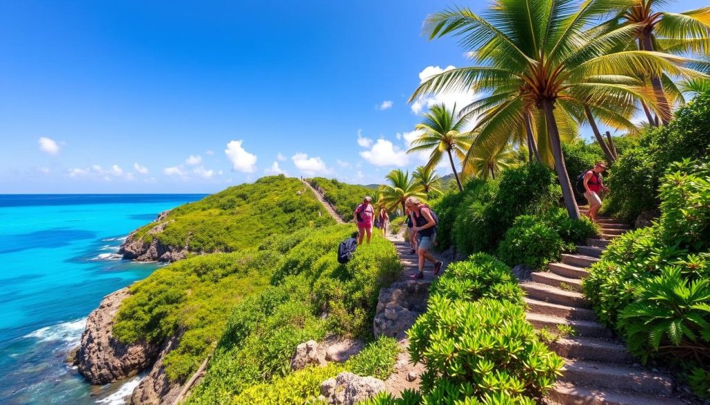 Hiking on Caja de Muertos Island