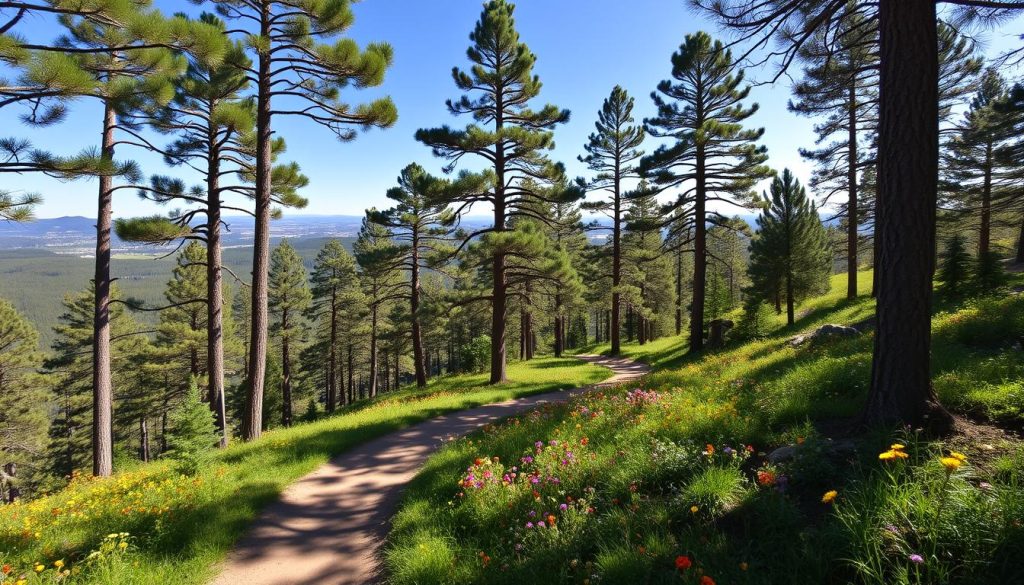 Hiking trail in state park