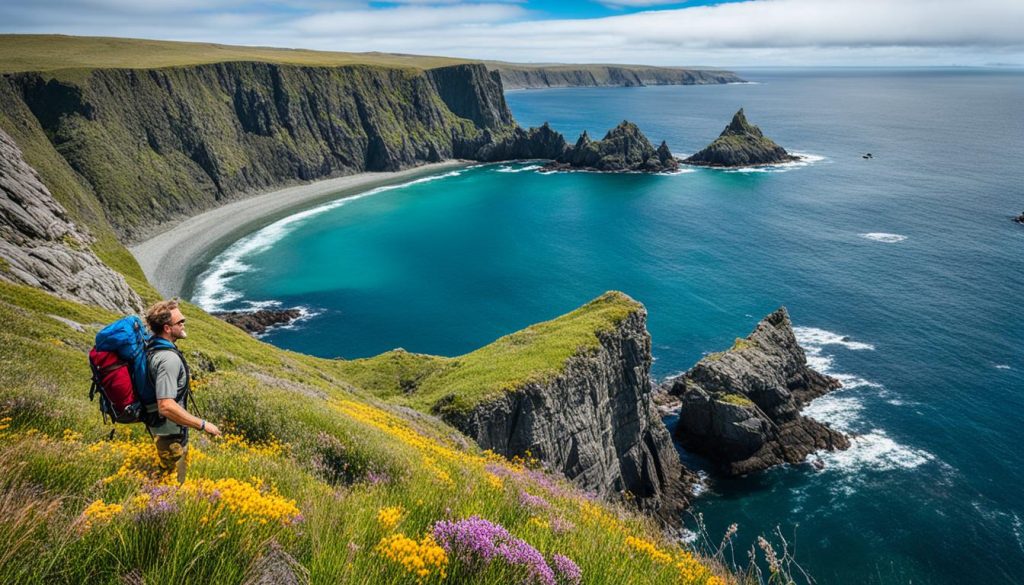 Hiking trails Saunders Island