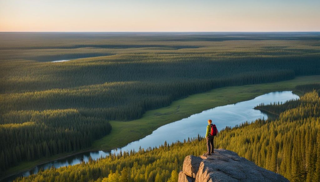 Hiking trails in Elk Island National Park