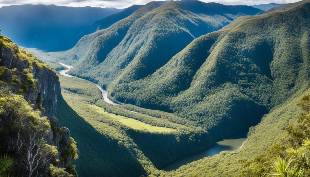 Hiking trails in Tully Gorge National Park