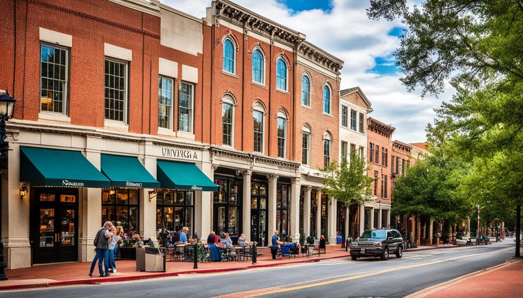 Historic downtown Athens