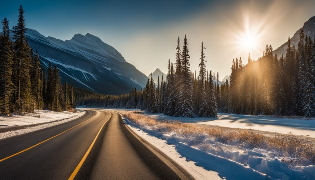 Icefields Parkway in Banff National Park