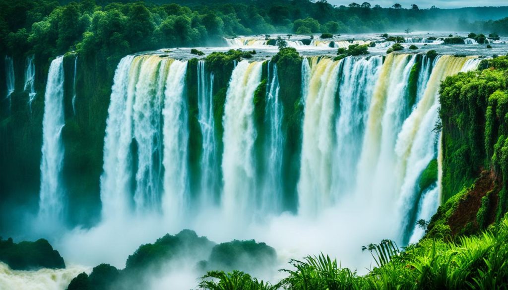 Iguazu Falls water flow