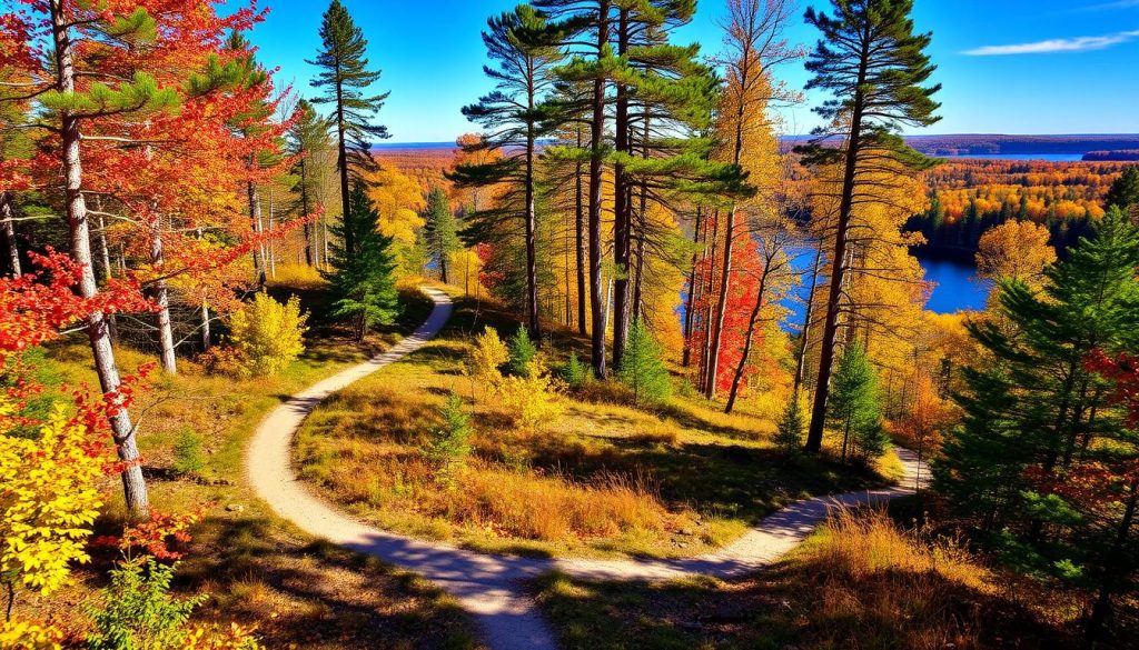 Island Lake hiking trails