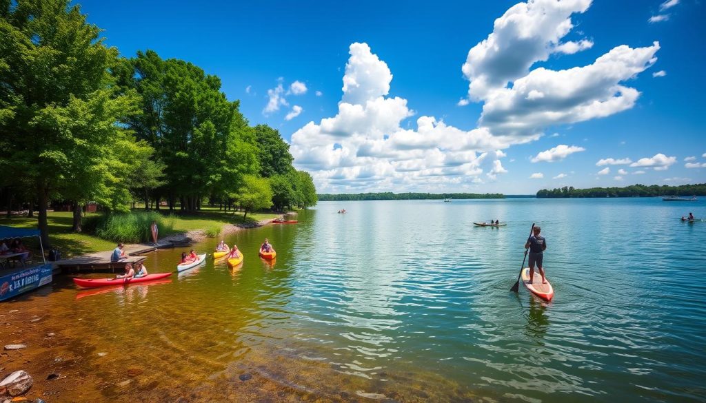 Island Lake water activities