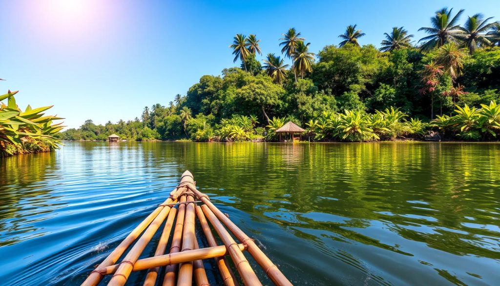 Jamaican river rafting