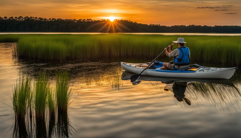 Kayaking in Cedar Island