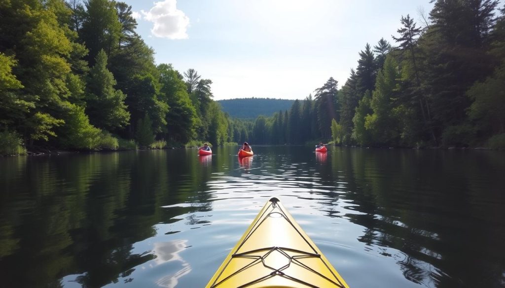 Kayaking on Lake Kabetogama