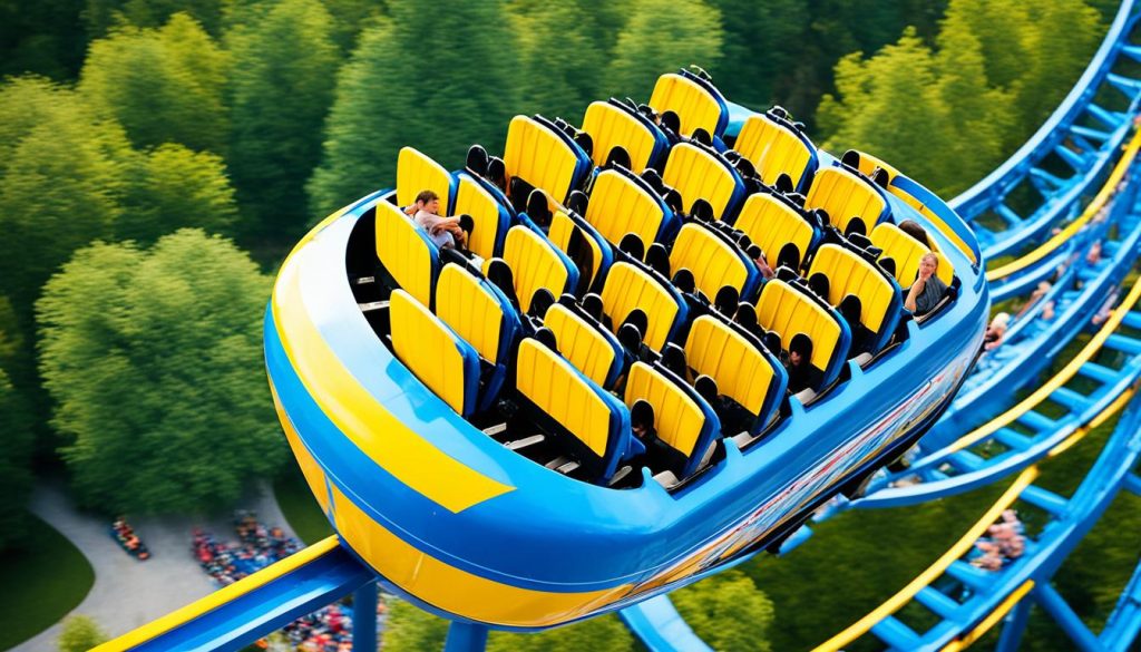 Legend roller coaster at Arnolds Park Amusement Park