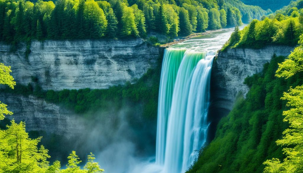 Letchworth State Park waterfalls