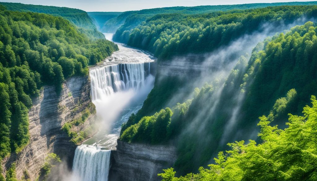 Letchworth State Park waterfalls