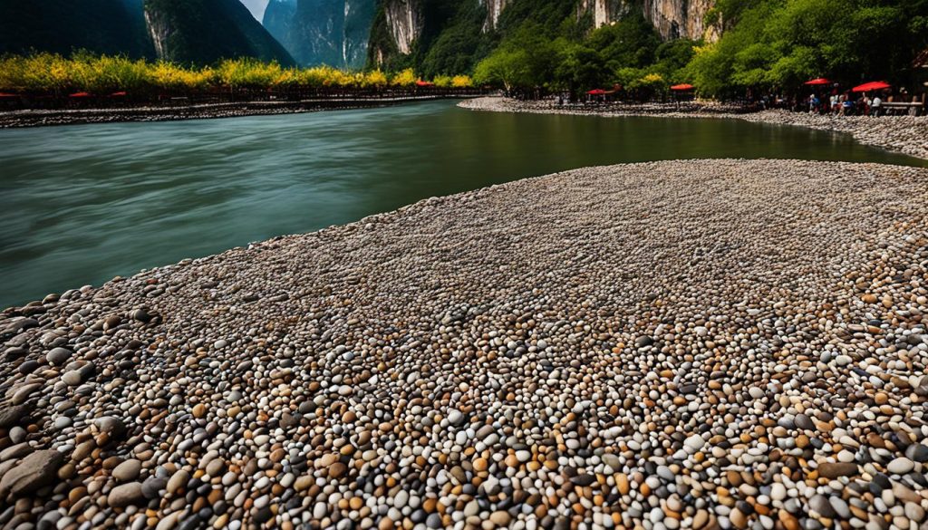 Li River pebbles art