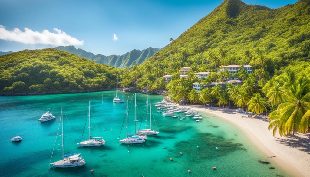 Marigot Bay harbor