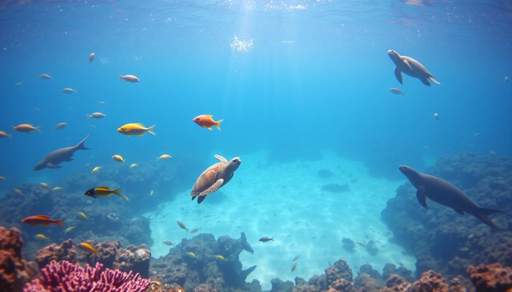 Marine life in La Paz