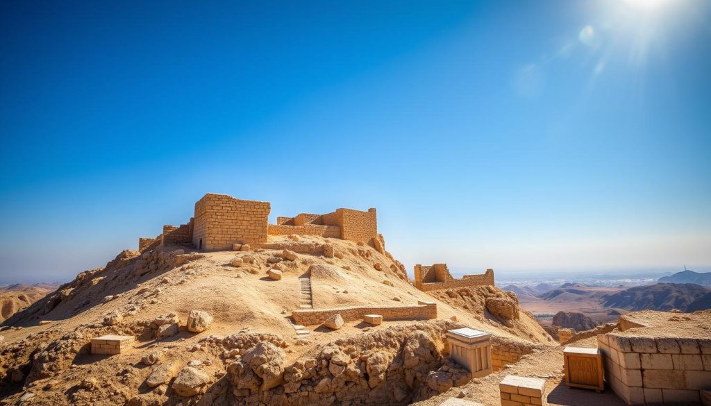 Masada archaeological ruins