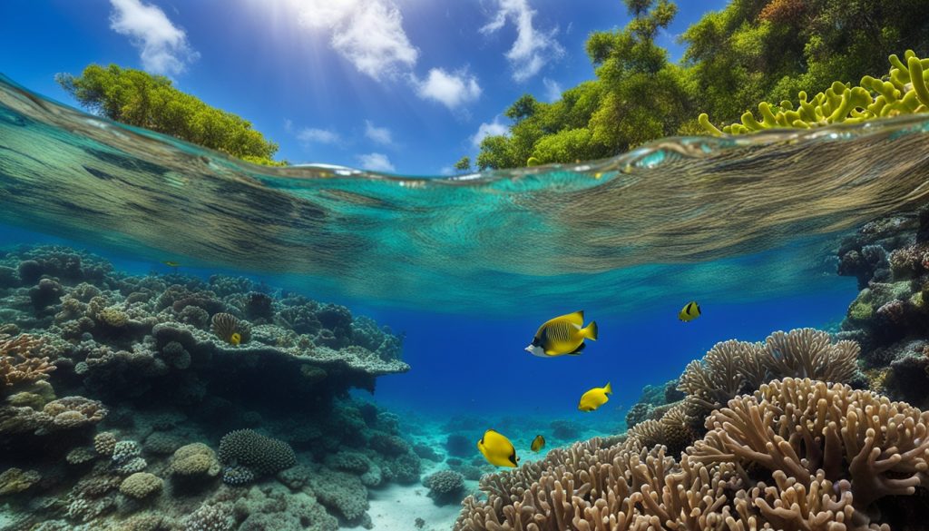 Mauritius coral reefs