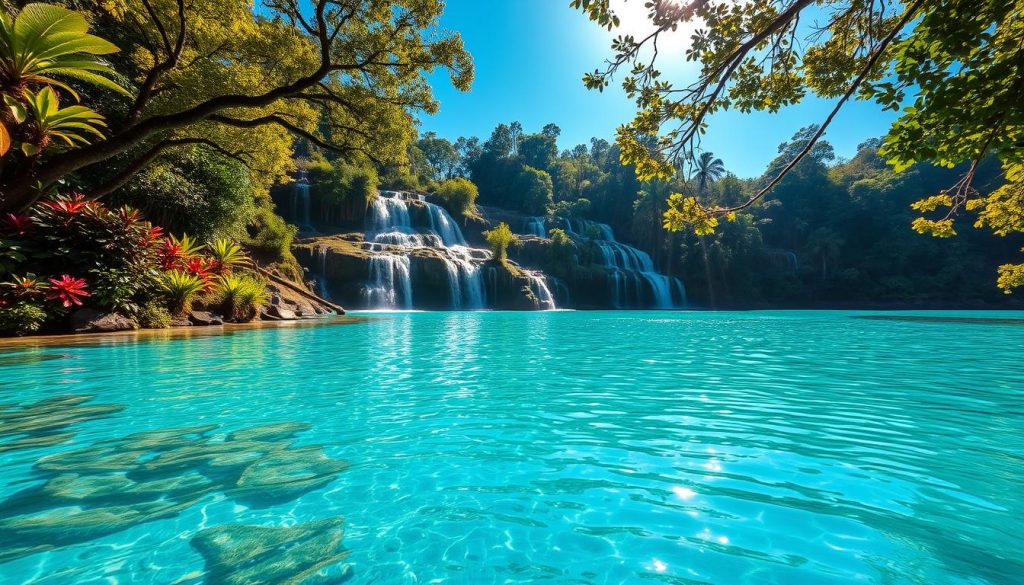 Mele Cascades and Blue Lagoon