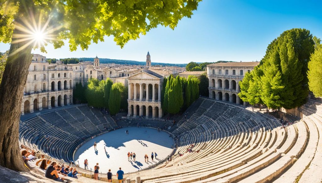 Nîmes in September