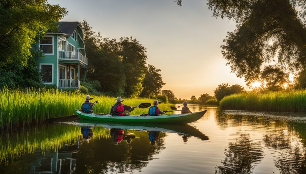 On the water activities Stockton, California Delta