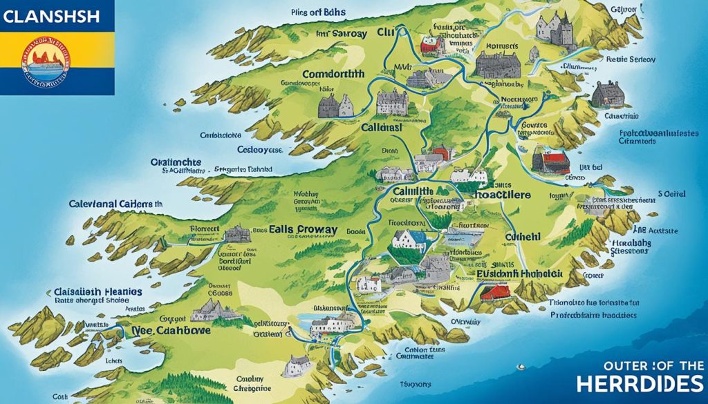 Outer Hebrides map