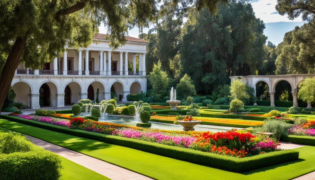 Palacio Portales gardens