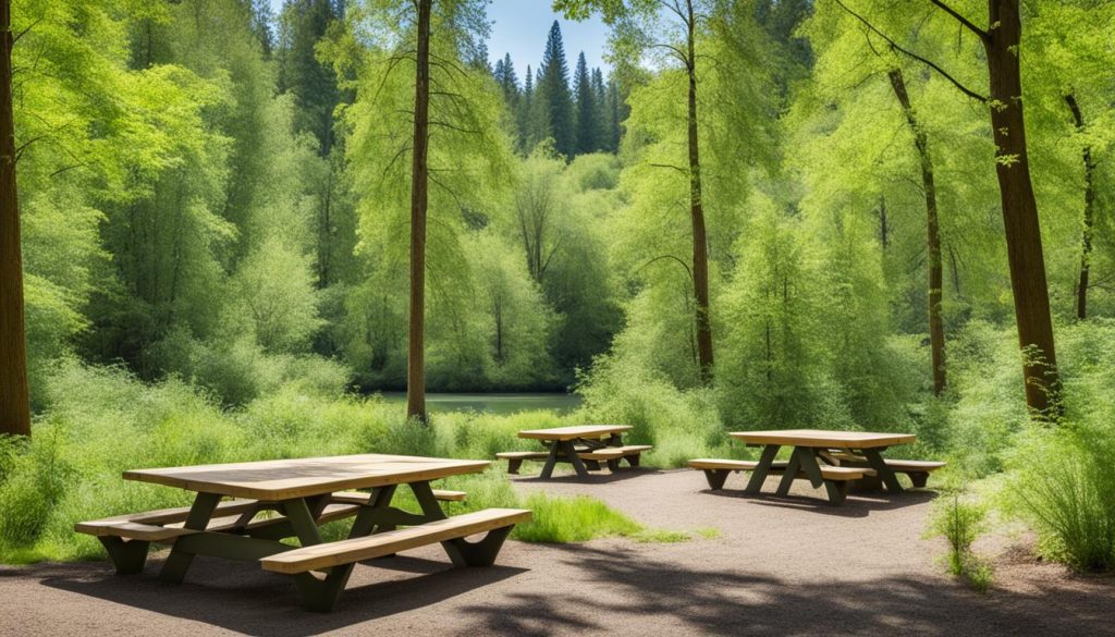 Picnicking areas in Parma Creek Nature Reserve