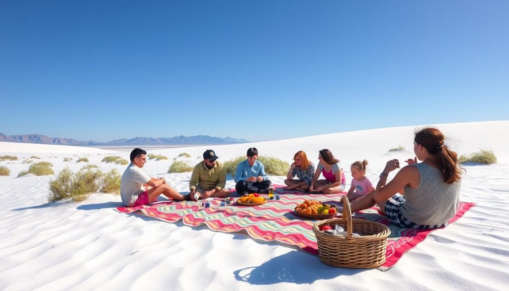 Picnicking at White Sands National Park