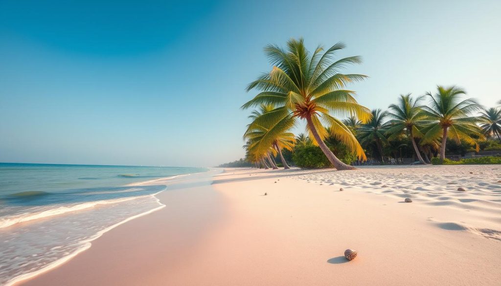 Pink sand beaches