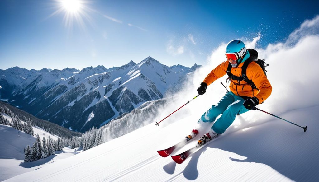 Powder skiing