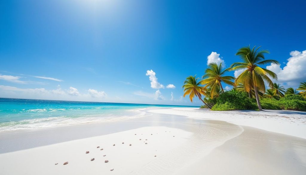 Pristine beaches in the Bahamas