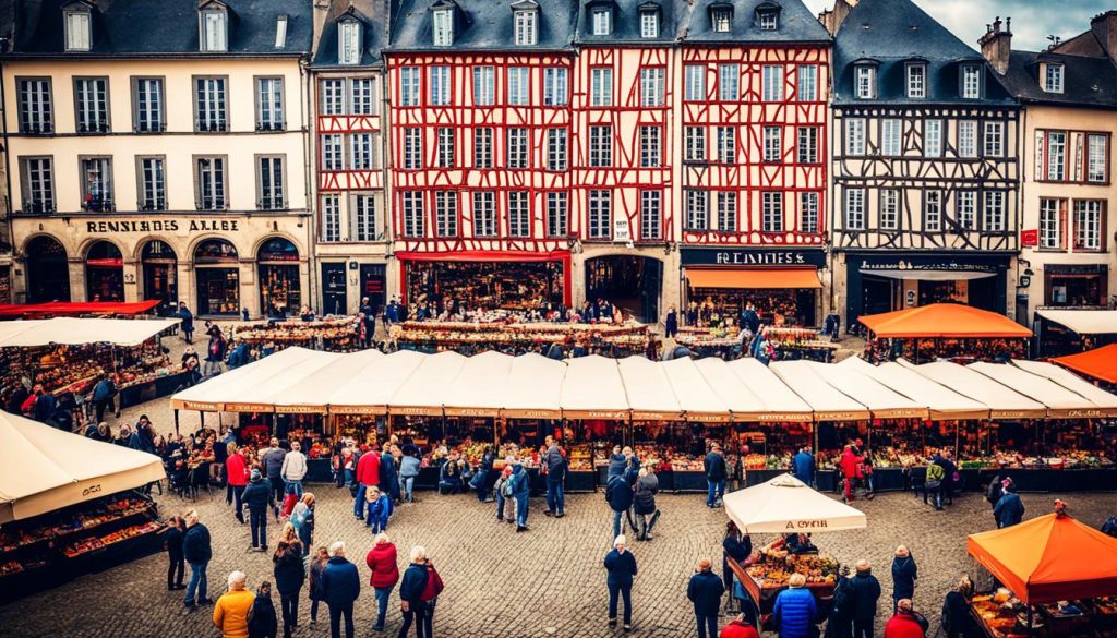 Rennes town squares