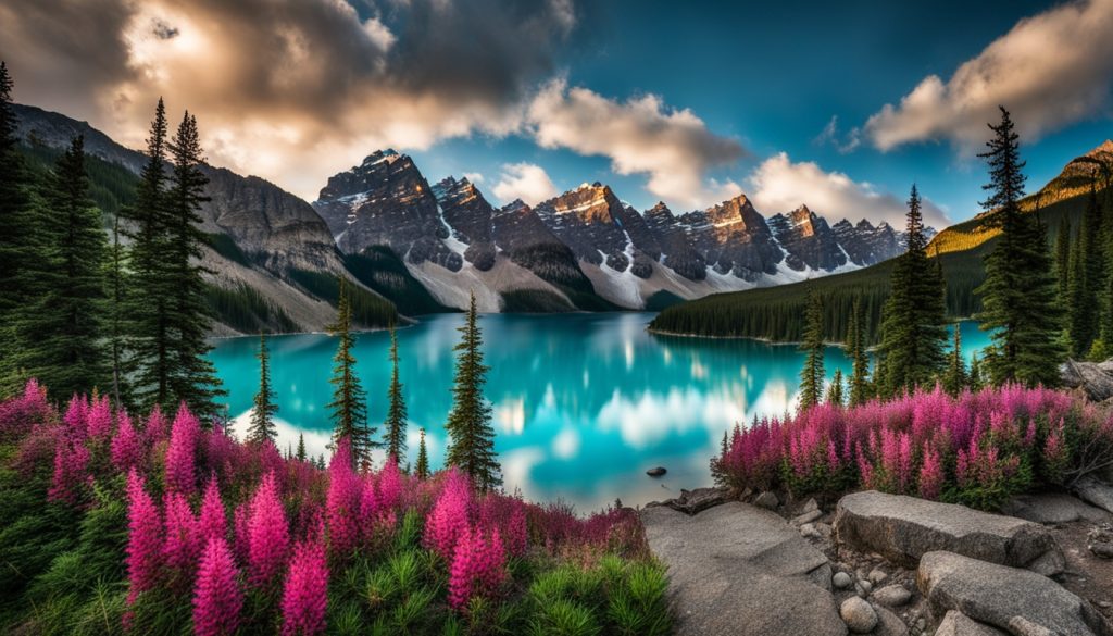 Rockpile at Moraine Lake