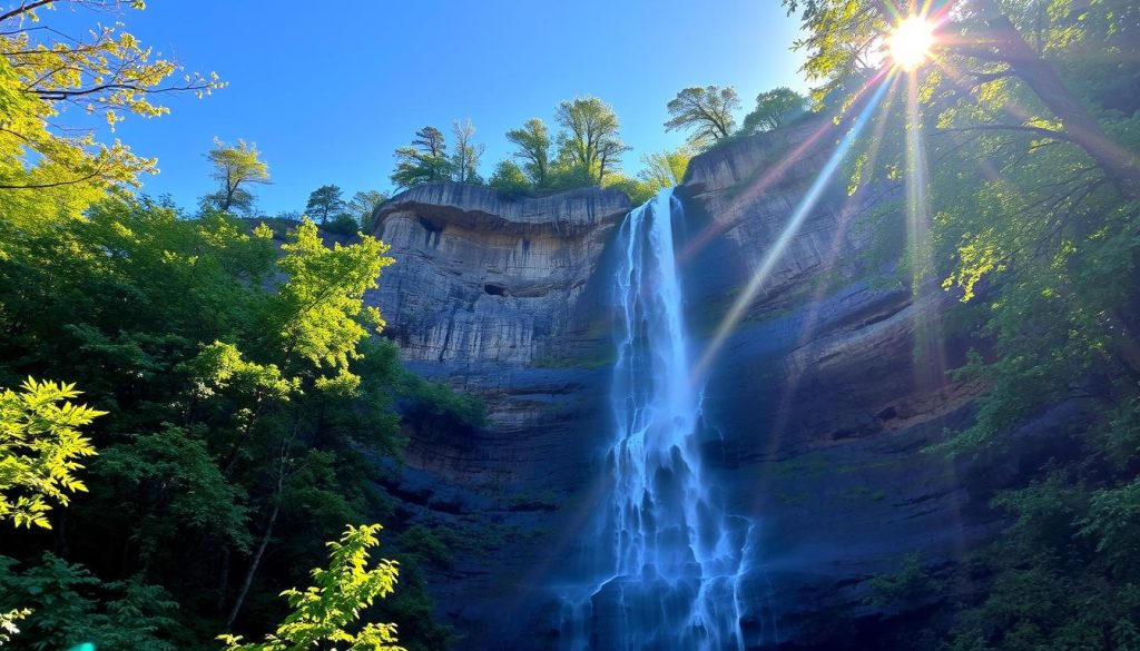 Ruby Falls Waterfall